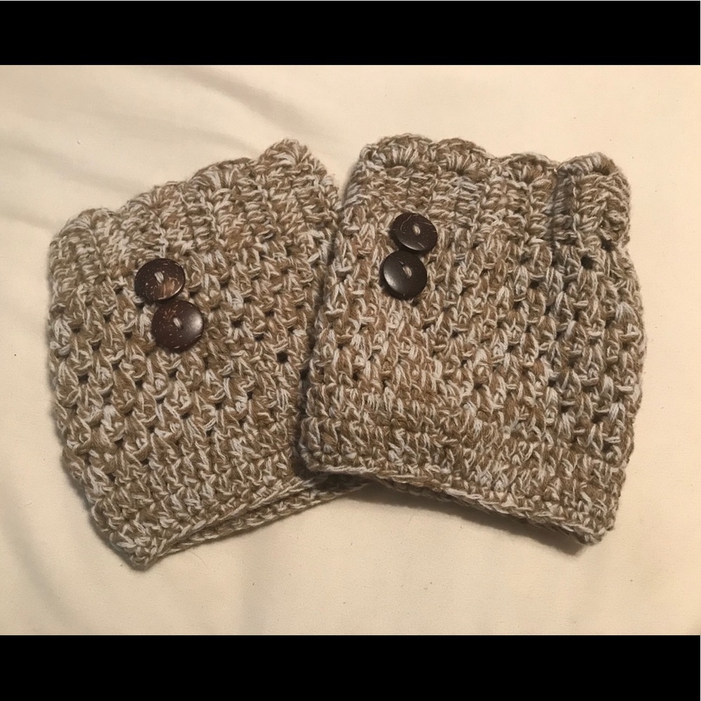 Button boot cuffs